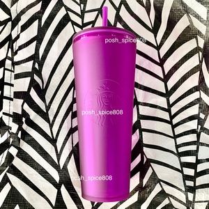 STARBUCKS Purple Soft Touch Tumbler Cold Cup 2022